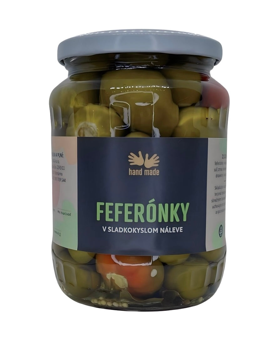 Feferónky v sladkokyslom náleve